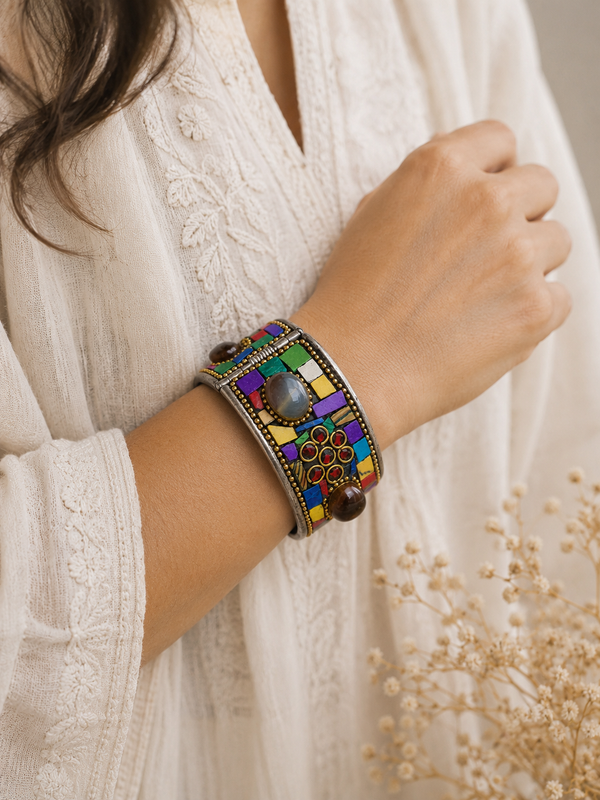 Rangrez Mosaic Stone Kada