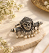 Oxidised Tribal Pearl Drop Statement Ring